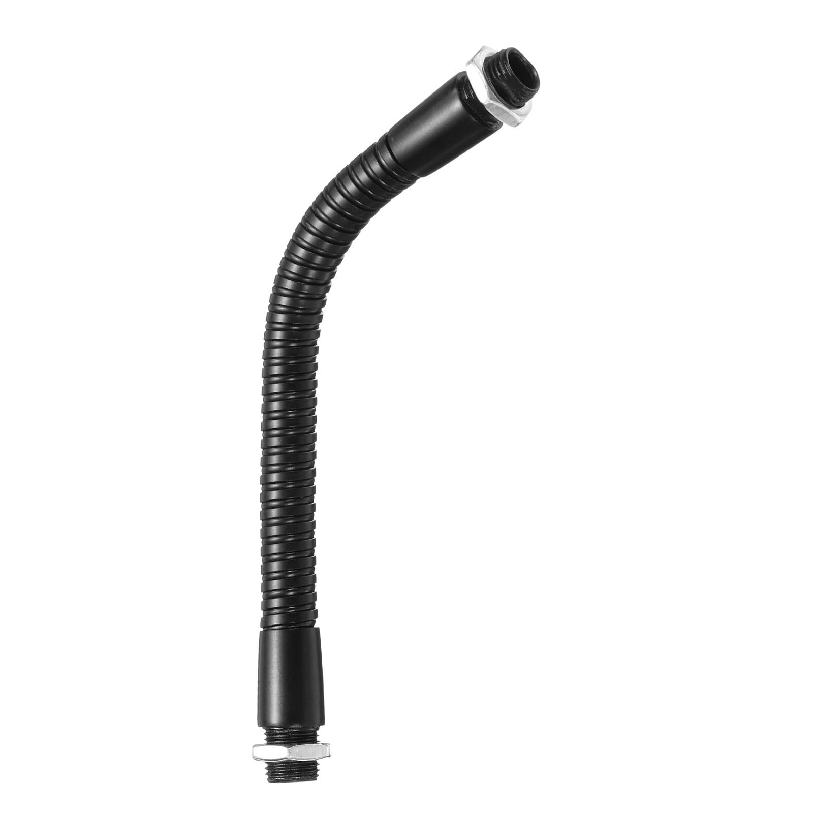 PATIKIL 6" Universal Gooseneck Hose, M10 Fine Thread Metal Bendable Hose Flexible Arm Gooseneck Tube Extension for Multifunction DIY, Black — image 1