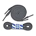 Dark Gray Flat Shoelaces 5/16