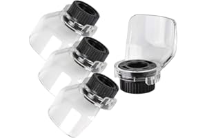 Yakamoz Pack of 4pcs Rotary Tool Shield Metal Cutting Sanding Polishing Debris and Sparks Redirect Cover Attachment Kit Acces