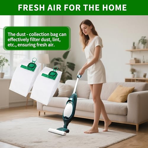 12 Vacuum Cleaner Bags for Vorwerk Kobold VK140 VK150 FP140 FP150 + 2 Filters, Vacuum Cleaner Bags for Vorwerk VK140/VK150/FP140/FP150