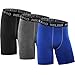 Neleus Men's 3 Pack Sport Compression Athletic Shorts