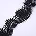 lureme Vintage Classic Jewelry Cameo Maiden Pendant Black Lace with Black Beads Tassel Tattoo Choker Necklace for Women Girls Teens (nl004173)