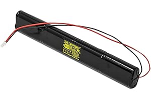 XML Battery BBAT0044A BBAT0043A Unitech AA900MAH 9.6V 900mAh BAT9.6V700 Ni-CD Rechargeable Battery Pack Replacement for Exit Sign Emergency Light