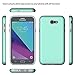 NiuBox Galaxy J7 V 2017 Case,Galaxy J7 Perx Case,Galaxy J7 Prime / J7 Sky Pro/Halo Case with Screen Protector, Armor Shock Absorption Protective Phone Case for Samsung Galaxy J7V 2017-Turquoise