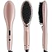 AsaVea Hair Straightening Brush 4 with Premium Anion Generator, Lighter and Smaller, Best for Using at Home or Travelling (rose gold)