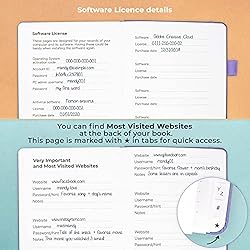 Clever Fox Password Book with alphabetical