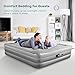 Sable Air Mattress, Raised Inflatable Airbed with Built-in Electric Pump and Storage Bag, Height 19 inches, Queen Size
