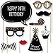 Big Dot of Happiness Adult 70th Birthday - Gold Party Photo Booth Props Kit 20 Count