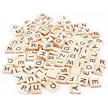 DSYJ Scrabble Tiles (100 Letter Tiles)