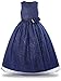 Bonny Billy Flower Girl Dress Glitter Wedding Maxi Gowns 7-8 Years Navy Blue