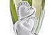 Hortense B. Hewitt Sparkling Love Wedding Champagne Flutes (Set of 2), Silver