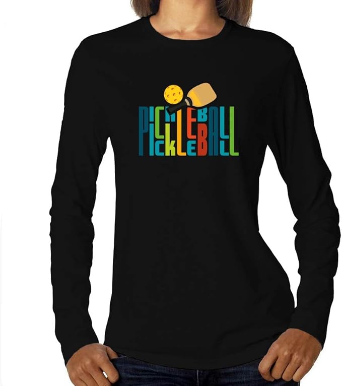 Eddany Pickleball Fan Women Long Sleeve TShirt Amazon.ca Clothing