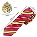 4PCS Magic Set, Striped Knit Scarf Striped Tie with Glasses & College Badge