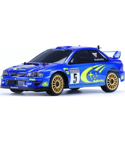Coche RC MAToys Carisma GT24 Subaru WRC 4WD 1/24 – Micro Rally Con Motor Sin Escobillas Y Licencia Oficial, Color Azul