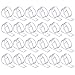 Hotop 24 Pack Plastic Tablecloth Clips, Clear Table Cover Cloth Clamps Holder for Party Picnic