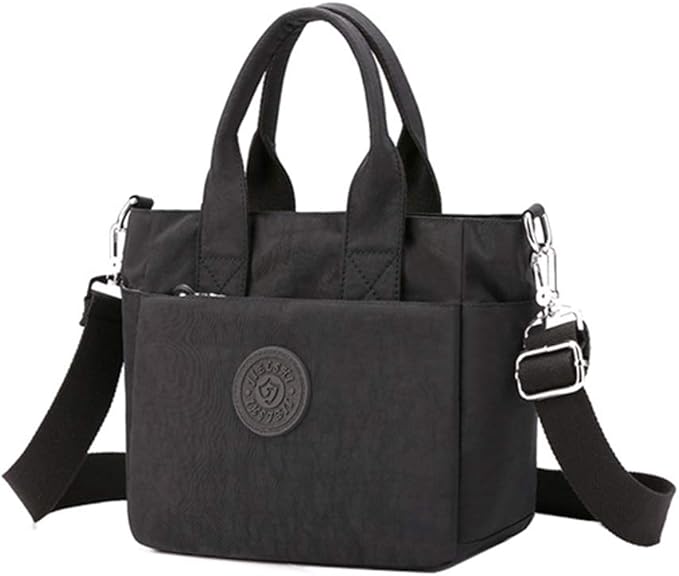 Women's Nylon Shoulder Bag Messenger Bag Lightweight Multilayer Wallet