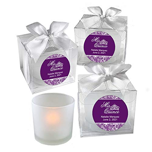 All Things Weddings, PERSONALIZED Votive Tealight Candle and Holder