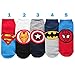 Socksense Superhero Mens Series Original Socks (Half_5pairs), One Size (10 - 12.5)