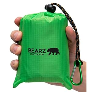 BEARZ Outdoor Pocket Blanket – Compact Picnic Blanket, Beach Blanket Waterproof Sandproof, Picnic Blankets Waterproof…