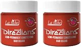 La Riche Directions 2x Tangerine Semi-Permanent Hair Colour 100ml Tub