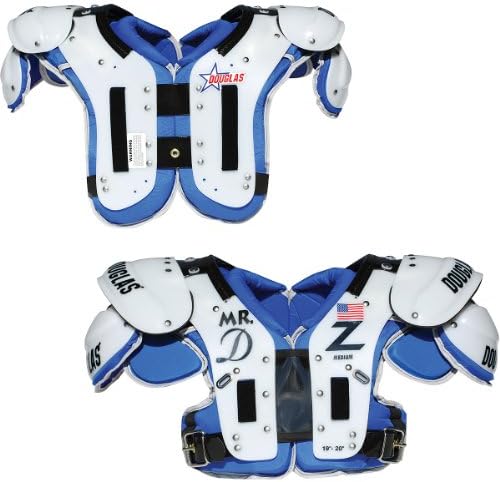DOUGLAS CP MR. DZ SHOULDER PADS WHITE/BLACK 2 XLARGE