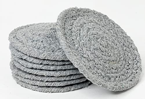 Chardin Home Braided Round 4 Inch Coasters
