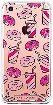The Casery Ice Coffee &amp; Donuts iPhone 6 Matte Finish Clear Slim Fit Cell Phone Case