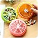 Auch 3 PCS Portable Rotating 7 Day Weekly Pill Organizer Travel Medicine Tablet Holder Storage Case Box Dispenser, Cute Fruit Style, Pack of 3 (Orange/Lemon/Pomelo)