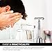 FREELOGICS Double Edge Safety Razor Kit with Stand - Extra Long Handled - Traditional Straight Butterfly Best Razors for Men or Women - Stainless Steel Double Edge Shaving Blades with Refills Holders