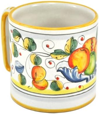 Italian Ceramic Coffee Mug Large 16 Oz (Frutta Miele)