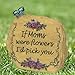 BANBERRY DESIGNS Mom Decorations - Message Desktop Rock - “If Moms were Flowers, I’d Pick You” - Butterfly & Floral Vine Design - 3.5”H - Christmas