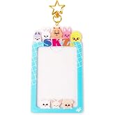 SKZO Photocard Holder Keychain, Cute Photo Frame Keychains for Stray Fans | Animals Cartoon Photo Sleeve Idol Card Holder Protective Case ID Bank Credit Card Holder