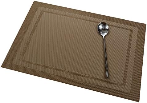 Baicfquk PVC Placemat, Set of 6 (Naturals)