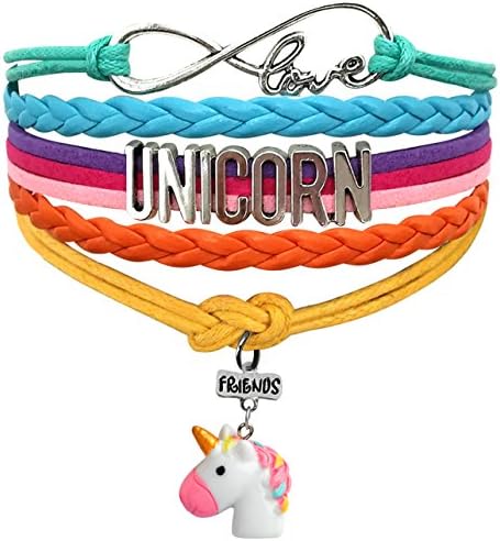 Unicorn Bracelet Unicorn Gifts Cute Wristband - Choose from 18 Styles - Love Charm Jewelry Gift for Girls Women