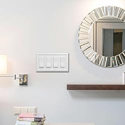 OKAWYC Quadruple Decorator Light Switch Cover Adler