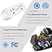 DILISENS Smart Plug Wi-Fi Mini Sockets 15A Timing Switch Energy Monitoring Compatible with Amazon Alexa and IFTTT Google Assistant-Dual Outlets Can Work Individually or in Groups (2 Pack), White