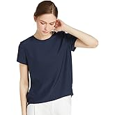 LilySilk Silk Blouses for Women Short Sleeve 100 Pure Mulberry 22 Momme Ladies Silk Tops Button Slit Back Closure