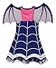 Cotrio Girls Vampire Dress Up Boo-Tiful Costume Dresses Outfit Set Dressing Up For 3-4yrs Size 4T (Dress+Hairband+Wing)