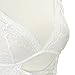FENTI Womens' Handcuff Gartered Belt Lingerie Midnight Affair Set G-String, Snow White, Medium