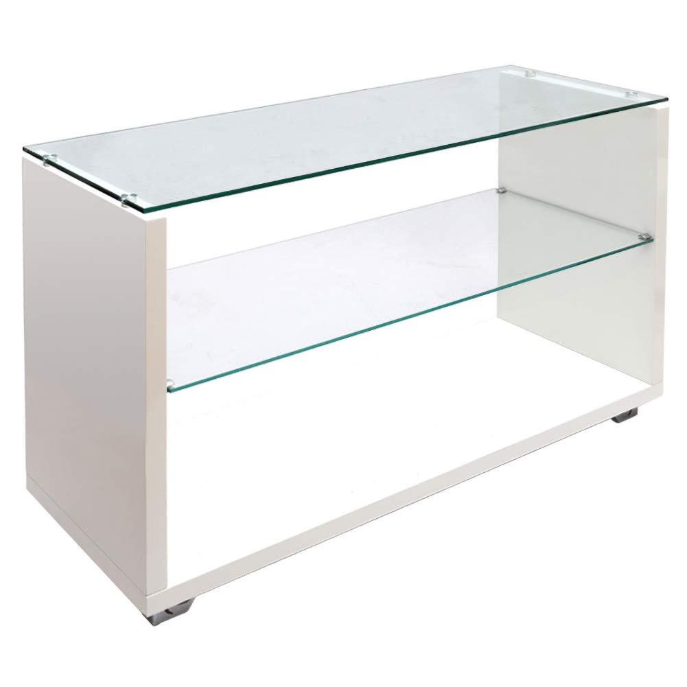 Warmiehomy 3 Tier Glass Shelving Display Unit Modern Organisation Rack