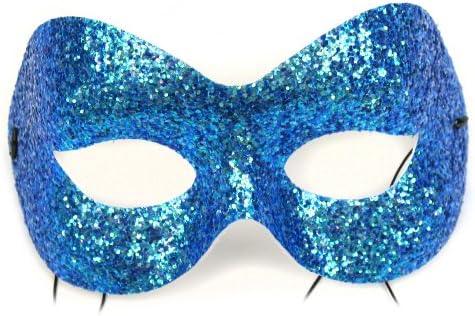 Success Creations Turquoise Glitter Women's Masquerade Mask