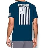 Under Armour Men's Freedom Flag T-Shirt, Blackout Navy/White, Medium