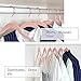 Premium Velvet Shirt Hangers (Pack of 50) - Non Slip Felt Dress Hangers Blush Pink/Ross - Copper/Rose Gold Hooks,Space Saving Clothes Hangers (Blush Pink/Rose)