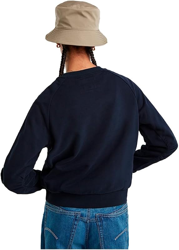 Camisola de Construção de Mangas Feminina, Azul (Osaka Blue D25045-D589-3873), L