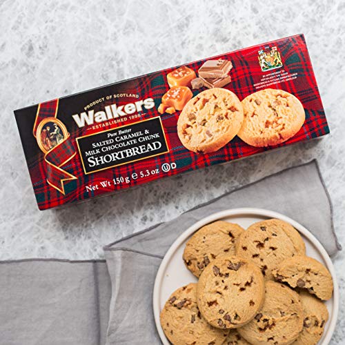 Walkers Shortbread Salted Caramel & Milk Chocolate Chunk Cookies, 5.3