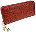 Heshe Women Fashion Zippered Around Clutch Organizer Card Case Holder Money Clip Long Wallet
