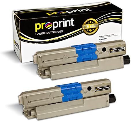 ProPrint 2-Pack Compatible OKI Data C330 (Type 17) Black Toner Cartridge for C310dn C330dn C510dn C530dn MC362w MC562w