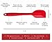 StarPack Basics Silicone Kitchen Utensils Set (5 Piece) - High Heat Resistant to 480°F, Hygienic One Piece Design Large and Small Spatulas, Whisk & Basting Brush (Cherry Red)