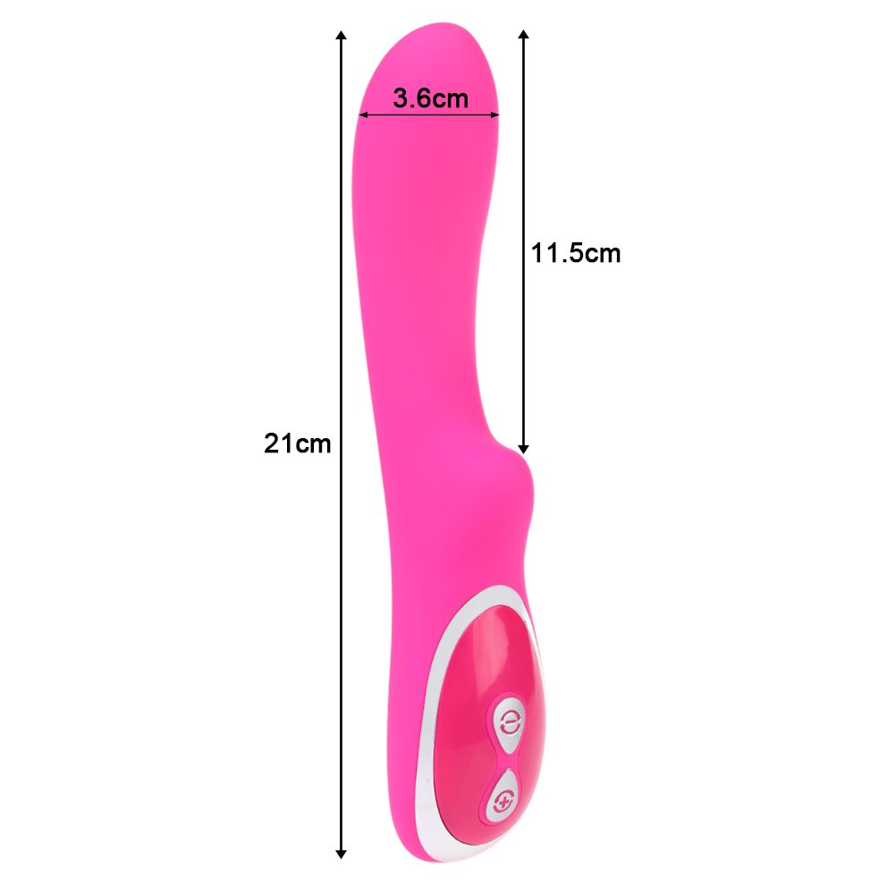 Silicone Female Vibrator, 10 Speed Vibrating G Spot Vagina Clitoris Vibrator, Clitoral G-Spot Stimulator USB Rechargable, Waterproof and Quiet Adult Sex Toy for Female Couples by MLTbRich