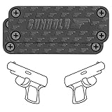 GUNHOLD Gun Magnet - Magnetic Gun Mount & Car Holster - HQ Rubber Coated 43 lbs Firearm Accessories. Install in Your car, Truck, Wall, Vault, Bedside, Doorway, Desk, Table